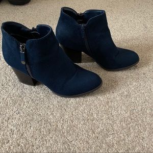 Style & Co Blue Suede Boots Size 6